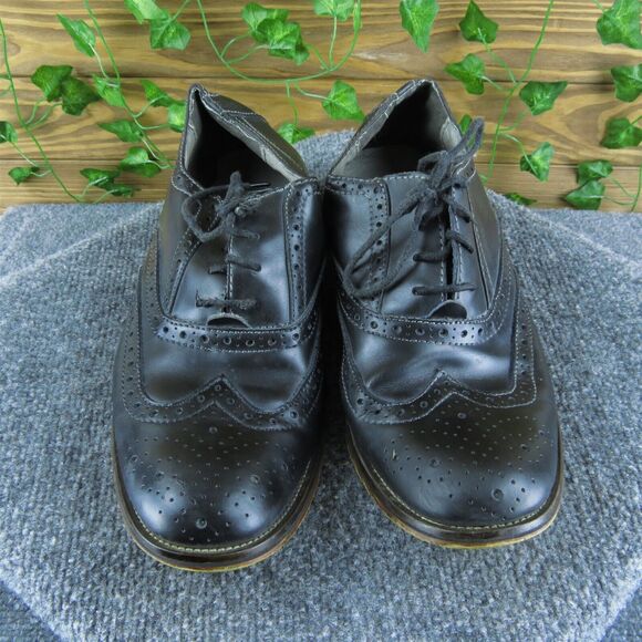 Steve Madden Men's Garth Wingtip Black Leather Size‎ 10.5M Used 2025 - Picture 2 of 7